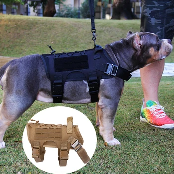 Military Tactical Dog Vest Hunting Training Dog Harness Combat Cs Adjustable Molle Nylon Vests Shooting Service Dog Pet Vests
Military Tactical Dog Vest Hunting Training Dog Harness Combat Cs Adjustable Molle Nylon Vests Shooting Service Dog Pet Vests