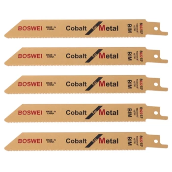 5 Pcs S922EF 152mm 6" BIM Reciprocating Sabre Saw Blades Set Flexible For Metal Drop Ship Support
5 Pcs S922EF 152mm 6" BIM Reciprocating Sabre Saw Blades Set Flexible For Metal Drop Ship Support