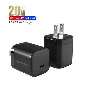 20W Fast Charger USB C Wall Charger With 3FT USB C To Lightning Cable MFi Certified Fast USB-C PD Charger For Apple Iphone 12
20W Fast Charger USB C Wall Charger With 3FT USB C To Lightning Cable MFi Certified Fast USB-C PD Charger For Apple Iphone 12