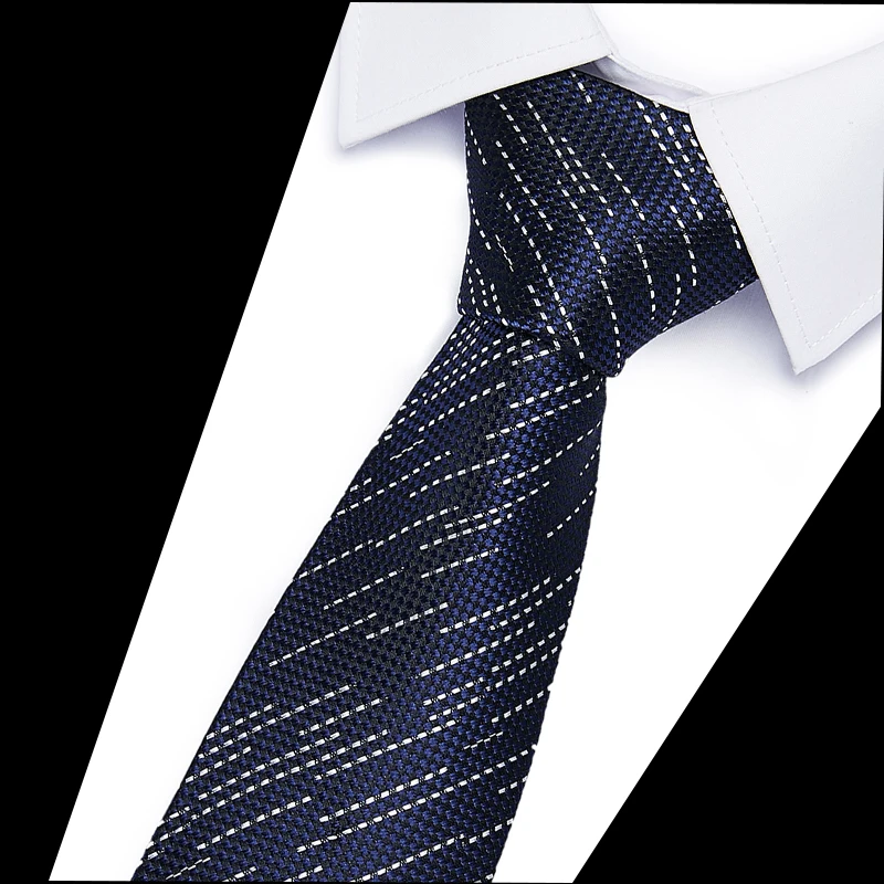 

Classic Necktie Accessories Daily Business Wedding Tie100% Silk Man Necktie Woven Plaid Stripe Tie For Man Gift 6cm Jacquard Tie