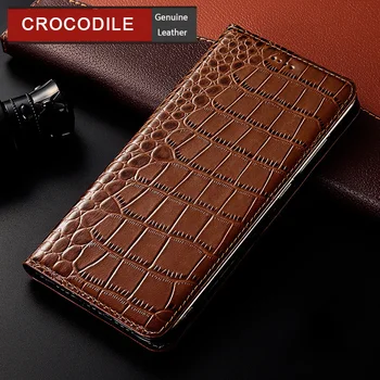 

Crocodile Genuine Leather Case For LG K4 K8 K10 K11 K9 K30 K50 X5 Q6 Q7 Q8 G6 G7 G8 G8S V30 V40 V50 ThinQ 2017 2018 Flip Cover