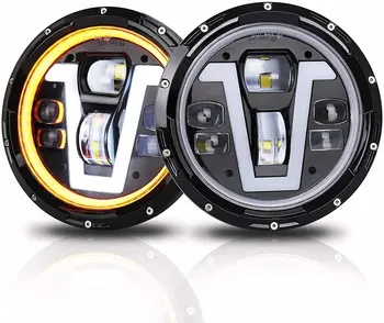 JK 7 inch Round LED Headlights with DRL Turn Signal for Wrangler Defender FJ Cruiser 2007-2014
JK 7 inch Round LED Headlights with DRL Turn Signal for Wrangler Defender FJ Cruiser 2007-2014