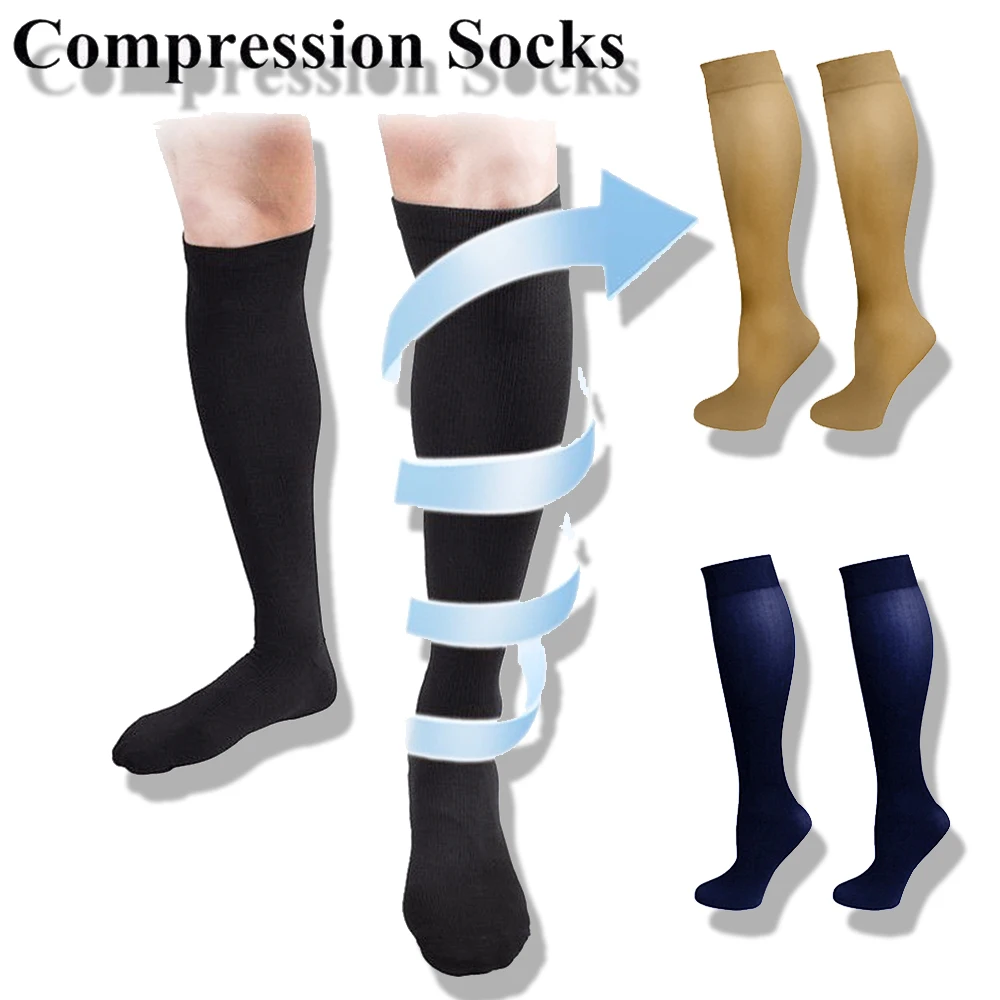 3 Pairs Hot Unisex Compression Stockings Pressure Varicose Vein Stocking Knee High Leg Support Stretch Pressure Circulation
3 Pairs Hot Unisex Compression Stockings Pressure Varicose Vein Stocking Knee High Leg Support Stretch Pressure Circulation