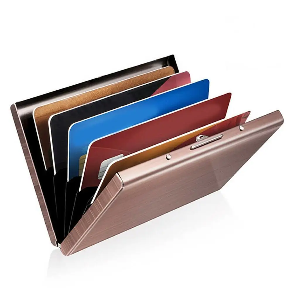 Anti-Scan RFID 1 PC Aluminum Metal Credit Card Holder Protection Case Holder Wallet Business Case Blocking Slim Card P0M6
Anti-Scan RFID 1 PC Aluminum Metal Credit Card Holder Protection Case Holder Wallet Business Case Blocking Slim Card P0M6