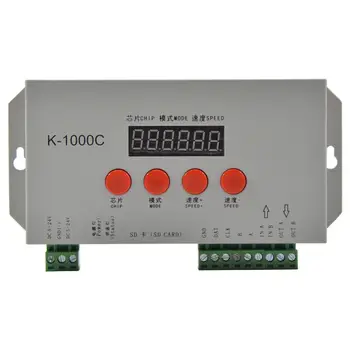 K-1000C (T-1000S Updated) LED controller WS2812B,WS2811,APA102,SK6812,2801 LED 2048 Pixels Program Controller DC5-24V
K-1000C (T-1000S Updated) LED controller WS2812B,WS2811,APA102,SK6812,2801 LED 2048 Pixels Program Controller DC5-24V