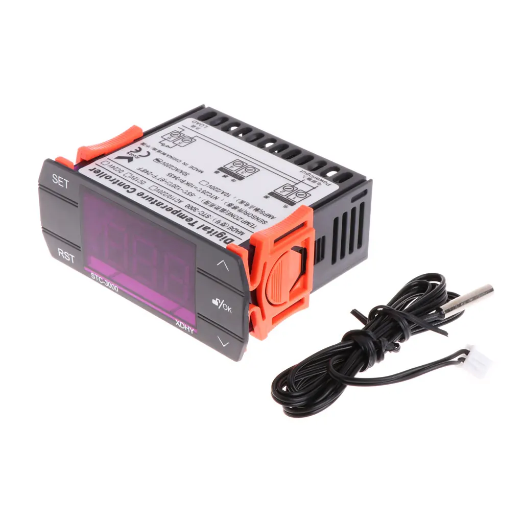 AC 110-220V 30A Digital Temperature Controller STC-3000 Touch Screen with Sensor Drop Ship Support
AC 110-220V 30A Digital Temperature Controller STC-3000 Touch Screen with Sensor Drop Ship Support