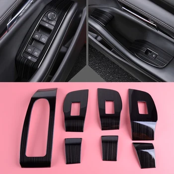 CITALL NEW 7pcs Inner Titanium Black Window Lift Switch Panel Door Armrest Cover Trim Frame Decor fit for Mazda 3 2019 2020
CITALL NEW 7pcs Inner Titanium Black Window Lift Switch Panel Door Armrest Cover Trim Frame Decor fit for Mazda 3 2019 2020