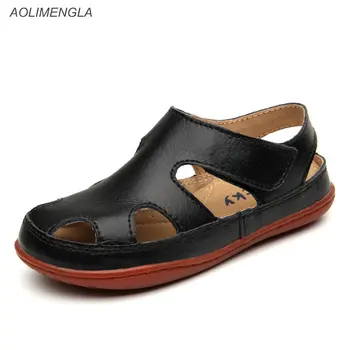 2020 Summer Genuine Leather Sandals For Boys Soft Bottom Children Shoes Closed Toe Kids Boy Beach Sandals
2020 Summer Genuine Leather Sandals For Boys Soft Bottom Children Shoes Closed Toe Kids Boy Beach Sandals