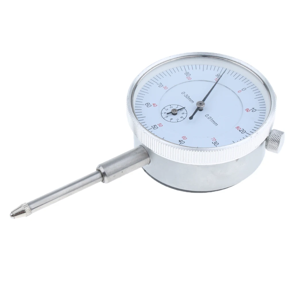Precision Dial Test Indicator With Pointer, 0-30mm, Continuous clockwise pointer rotation displays units; Metric reading Precision Dial Test Indicator With Pointer, 0-30mm, Continuous clockwise pointer rotation displays units; Metric reading