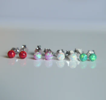2017 Brand Fire Opal Earrings 4mm Natural Opal Stone ball Stud Earring Anti allergic Ear Piercing 925 sterling silver Jewelry 
2017 Brand Fire Opal Earrings 4mm Natural Opal Stone ball Stud Earring Anti allergic Ear Piercing 925 sterling silver Jewelry