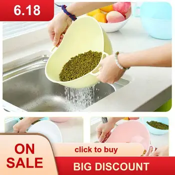 Solid Color Rice Washer Strainer Kitchen Tools Fruits Vegetable Cleaning Container Basket Kitchen Tool New
Solid Color Rice Washer Strainer Kitchen Tools Fruits Vegetable Cleaning Container Basket Kitchen Tool New