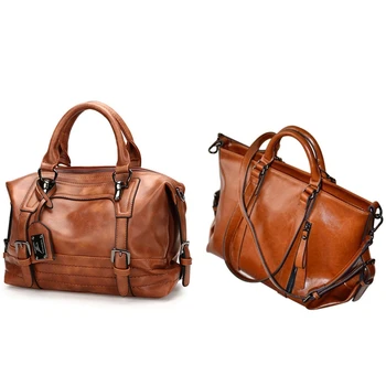 2Pcs Women Fashion Ladies Messenger Handbag Shoulder Bag Tote Satchel Purse Brown - Pu & Oil Wax Leather
2Pcs Women Fashion Ladies Messenger Handbag Shoulder Bag Tote Satchel Purse Brown - Pu & Oil Wax Leather