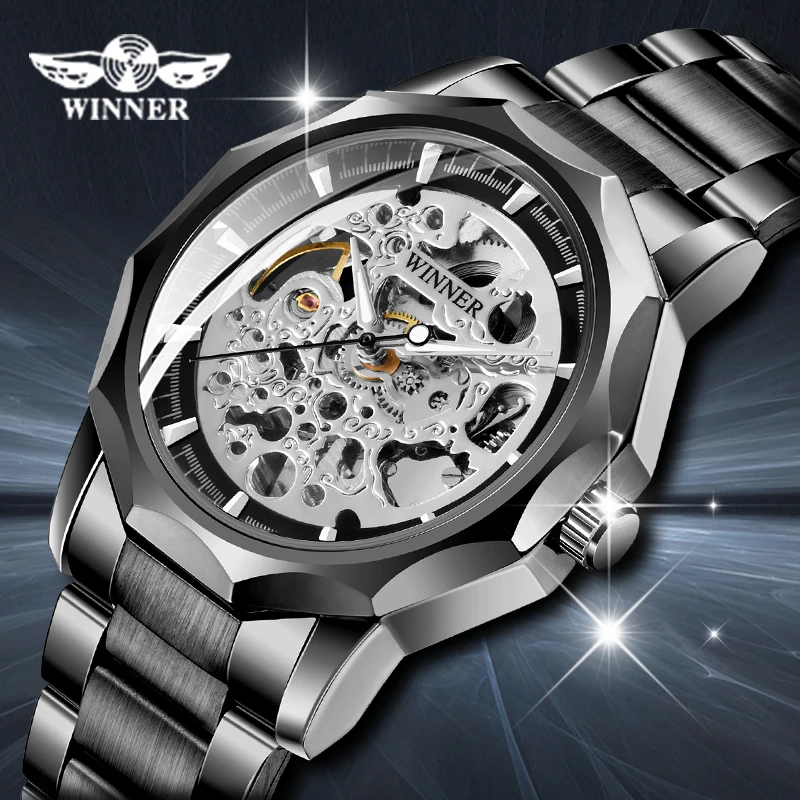 Часы наручные WINNER Relojes Мужские механические брендовые классические модные
