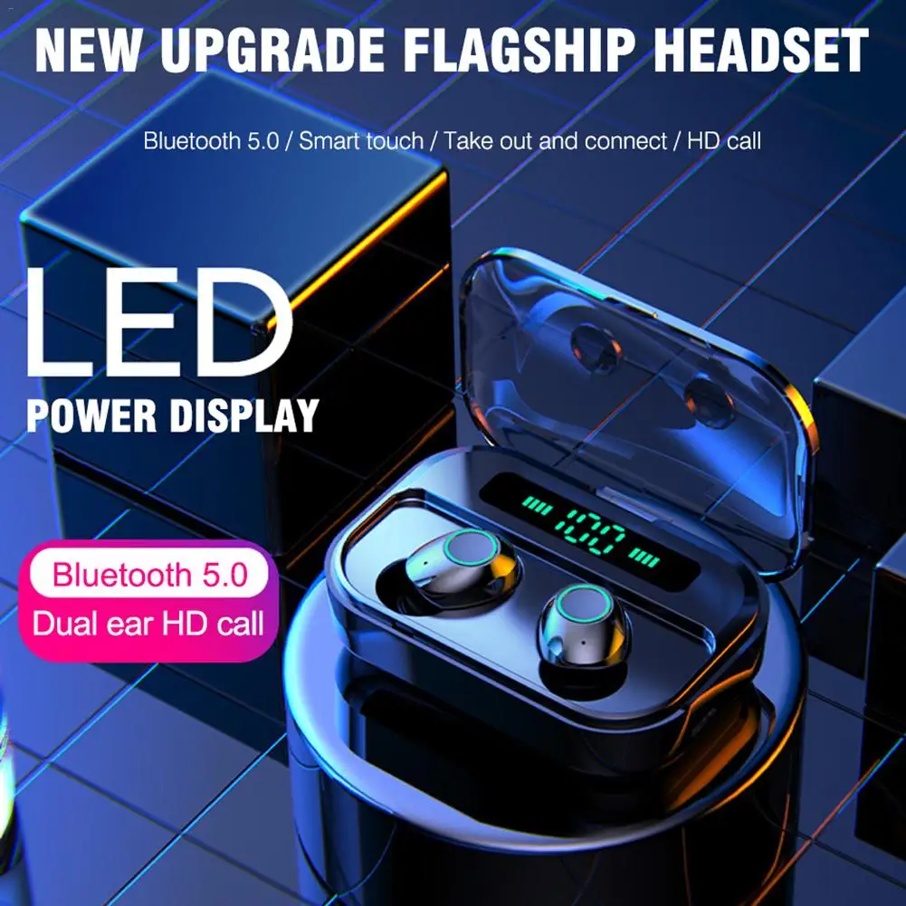 M7 Mini Invisible Sports Headset TWS Wireless Earphones Bluetooth Earphone 5.0 Binaural Call Stereo With 2000 MAh Charging Box 
M7 Mini Invisible Sports Headset TWS Wireless Earphones Bluetooth Earphone 5.0 Binaural Call Stereo With 2000 MAh Charging Box