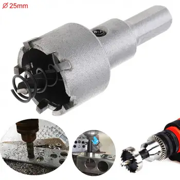 25MM Universal Hole Saw Carbide Cutter Head HSS Drill Set Hole Suitable for Stainless Steel Metal Alloy Cutter High Quality
25MM Universal Hole Saw Carbide Cutter Head HSS Drill Set Hole Suitable for Stainless Steel Metal Alloy Cutter High Quality