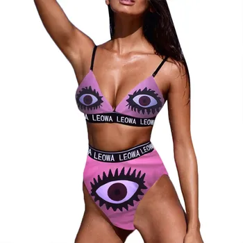 swimming suit for women 2019 mujer Plus Size Swimsuit Bikini Set Letter Flame Print Sling Swimwear high waist biquinis feminino 
swimming suit for women 2019 mujer Plus Size Swimsuit Bikini Set Letter Flame Print Sling Swimwear high waist biquinis feminino