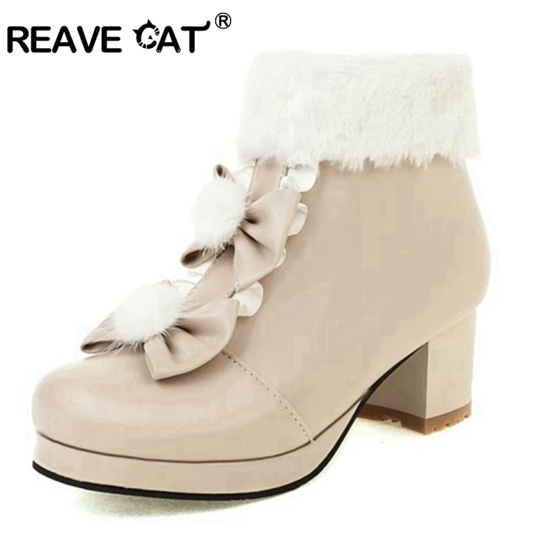 Женские ботильоны на меху REAVE CAT, осенне-зимние короткие ботильоны с круглым носком на массивном каблуке, ботильоны в стиле Лолиты с цветами и молнией, маленький размер 30-43, розовый цвет, S2471
Женские ботильоны на меху REAVE CAT, осенне-зимние короткие ботильоны с круглым носком на массивном каблуке, ботильоны в стиле Лолиты с цветами и молнией, маленький размер 30-43, розовый цвет, S2471