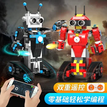 Building Blocks Robot Mobile Phone App Control STEAM Programming Assembling Building Blocks Science and Education Fancy Toy
Building Blocks Robot Mobile Phone App Control STEAM Programming Assembling Building Blocks Science and Education Fancy Toy
