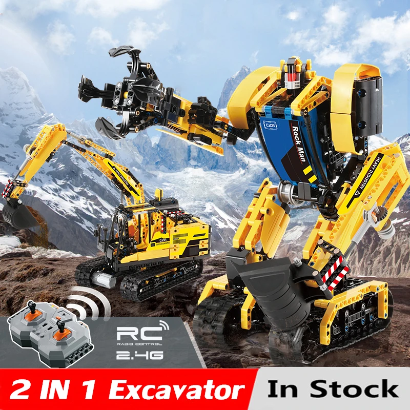 930pcs Intelligent RC Building Block 2 in 1 rc Excavator Toys Remote Control Robot Compatible L Brand toys For Children
930pcs Intelligent RC Building Block 2 in 1 rc Excavator Toys Remote Control Robot Compatible L Brand toys For Children