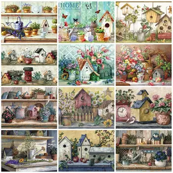DIY Painting By Numbers House Flowers Kit Oil Coloring By Numbers Landscape Canvas Paintings Home Decoration Wall Art Gift
DIY Painting By Numbers House Flowers Kit Oil Coloring By Numbers Landscape Canvas Paintings Home Decoration Wall Art Gift