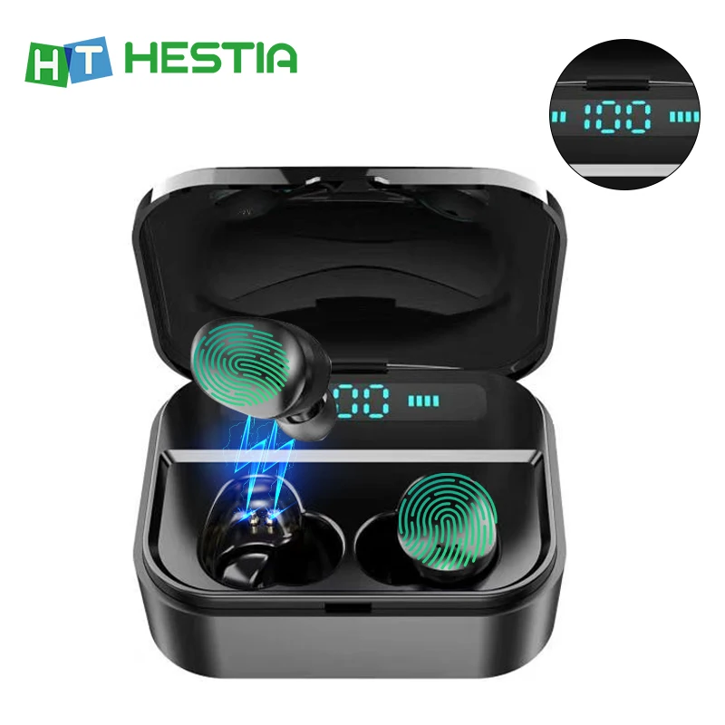 Original TWS Wireless Earphone Sport Earbuds Bluetooth Earphones Gaming Headset Headfrees with 2200mAh Power Bank for All Phone
Original TWS Wireless Earphone Sport Earbuds Bluetooth Earphones Gaming Headset Headfrees with 2200mAh Power Bank for All Phone