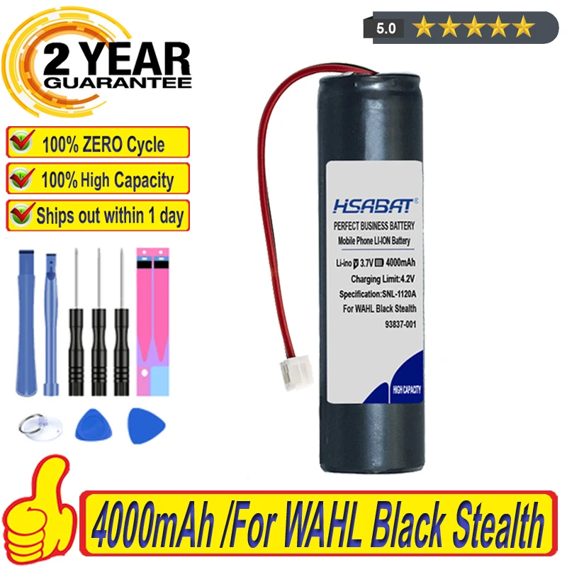 Top Brand 100% New Battery for WAHL Black Stealth Chrome Cordless Magic Clip Senior Sterling 4 Super Taper | Электроника