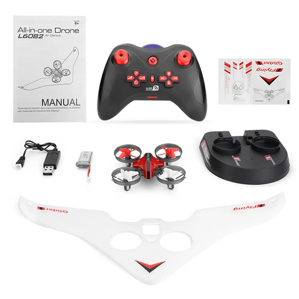 Three-In-One Land-Air Dual-Purpose Remote Control Drone Rc Mini Quadcopter Glider Boat Fixed Wing Toys Gift For Children
Three-In-One Land-Air Dual-Purpose Remote Control Drone Rc Mini Quadcopter Glider Boat Fixed Wing Toys Gift For Children