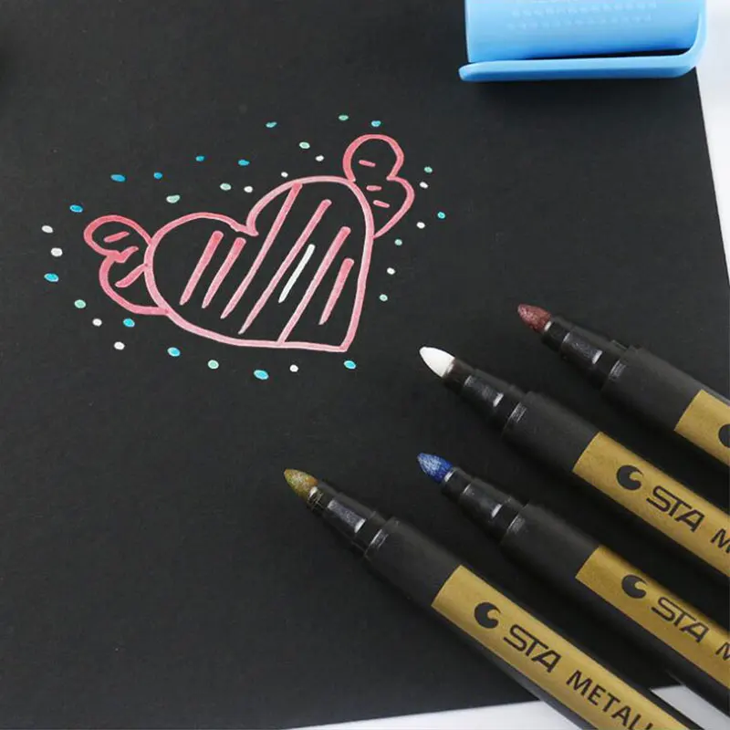 10 Sticks / Set Of Sta Metal Flash Pen School Art Drawing Crafts Soft Brush Fine Line Stationery Lettering Supplies Marker Pens
10 Sticks / Set Of Sta Metal Flash Pen School Art Drawing Crafts Soft Brush Fine Line Stationery Lettering Supplies Marker Pens