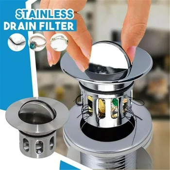Universal Wash Basin Bounce Drainer Filter Anti-Clogging Bathroom Sink Drainer Easy to Clean PI669
Universal Wash Basin Bounce Drainer Filter Anti-Clogging Bathroom Sink Drainer Easy to Clean PI669