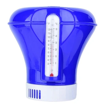 8 Inch Spa Pool Disinfection Automatic Floating Chemical Box Swimming Pool Floating Box Floater Dispenser with Thermometer
8 Inch Spa Pool Disinfection Automatic Floating Chemical Box Swimming Pool Floating Box Floater Dispenser with Thermometer