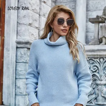 Autumn Turtleneck Knitted Ribbed Women's Loose Pullover Over Size Solid Female Sweaters 2020 New Fashion Casual Lady Sweater
Autumn Turtleneck Knitted Ribbed Women's Loose Pullover Over Size Solid Female Sweaters 2020 New Fashion Casual Lady Sweater