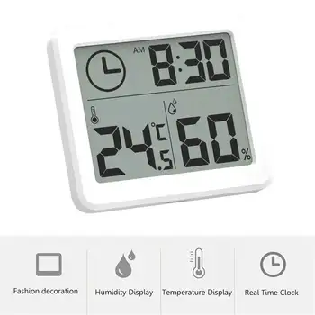 Multifunction Thermometer Hygrometer Automatic Electronic Temperature Humidity Monitor Clock 3.2inch Large LCD Screen
Multifunction Thermometer Hygrometer Automatic Electronic Temperature Humidity Monitor Clock 3.2inch Large LCD Screen