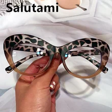 Leopard Tea Clear Cat Eye Eyeglasses For Women Fashion Print Anti-blue Light Computer Myopia Glasses Frame Female Elegant Shades 
Leopard Tea Clear Cat Eye Eyeglasses For Women Fashion Print Anti-blue Light Computer Myopia Glasses Frame Female Elegant Shades
