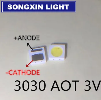 AOT Backlight High Power LED 1.5W 3V 3030 94LM Cool white LCD Backlight for TV Application EMC 3030C-W3C 20000pcs
AOT Backlight High Power LED 1.5W 3V 3030 94LM Cool white LCD Backlight for TV Application EMC 3030C-W3C 20000pcs