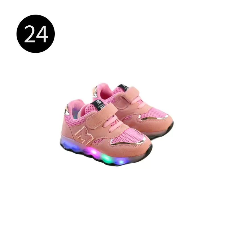 Toddler Kids Mesh Breathable Colorful LED Light Up Shoes Boys Girls Baby Luminous Sneakers Child Comfortable Sport Trainers E65D
Toddler Kids Mesh Breathable Colorful LED Light Up Shoes Boys Girls Baby Luminous Sneakers Child Comfortable Sport Trainers E65D