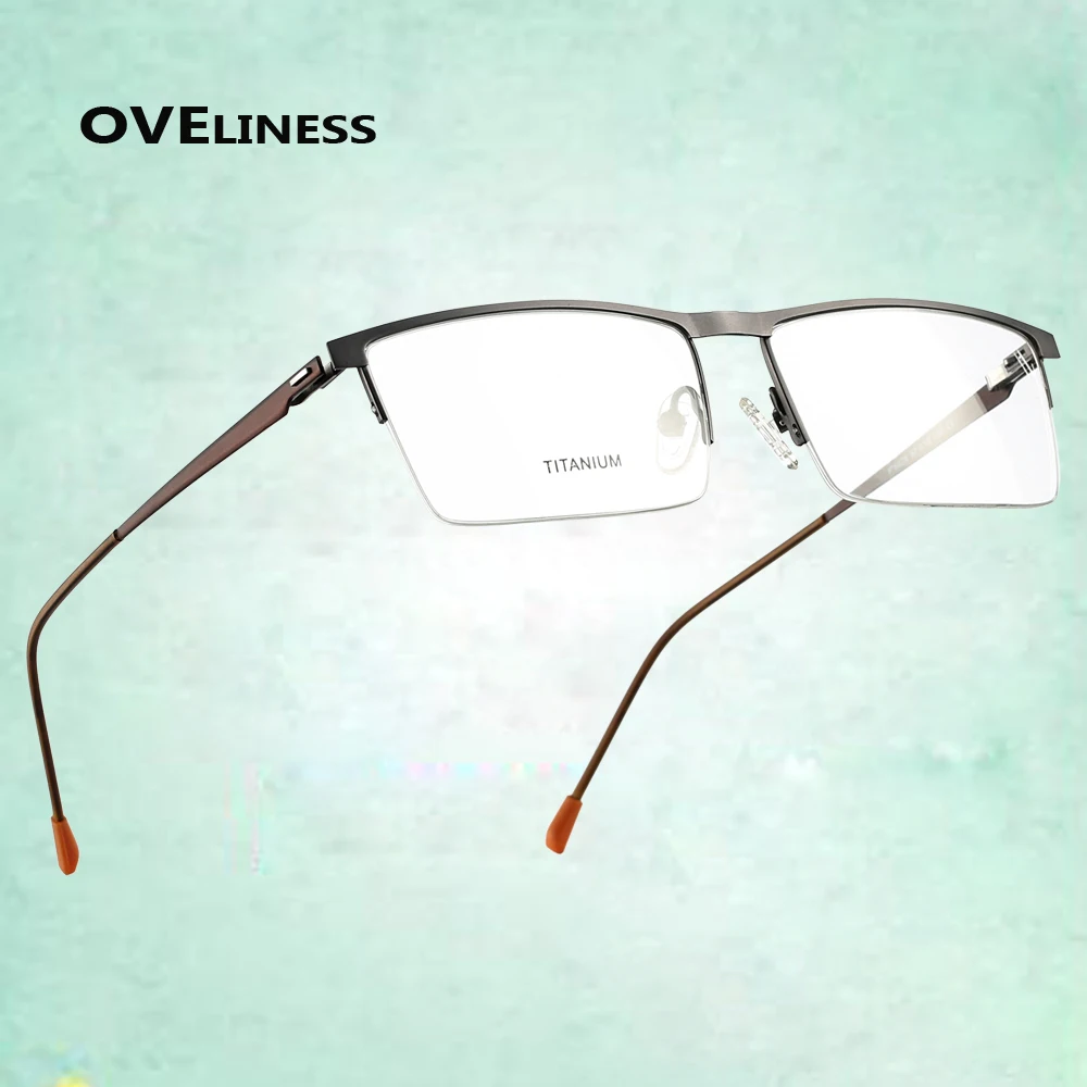 Titanium Alloy men's eyeglasses eye glasses frame for men 2020 Optical Myopia Prescription Clear glasses Male Metal half eyewear
Titanium Alloy men's eyeglasses eye glasses frame for men 2020 Optical Myopia Prescription Clear glasses Male Metal half eyewear