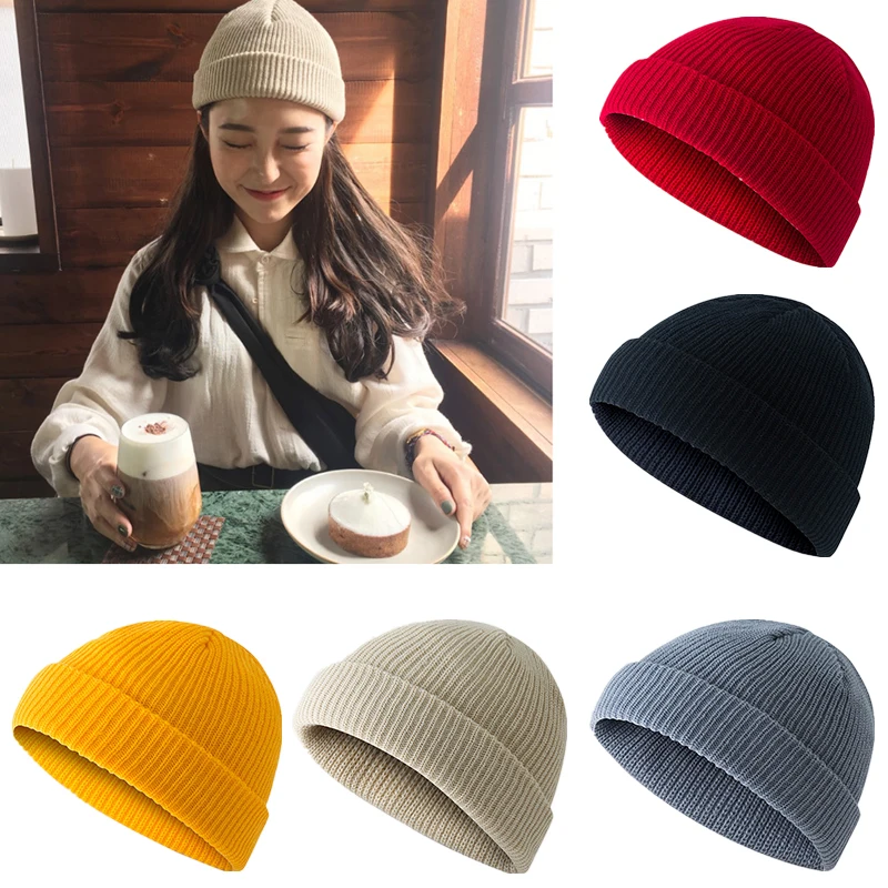 Retro Warm Winter Beanies Solid color Hat Skull Knit cap Men Women Solid Knitted Skullies Cap Male Black Hat
Retro Warm Winter Beanies Solid color Hat Skull Knit cap Men Women Solid Knitted Skullies Cap Male Black Hat