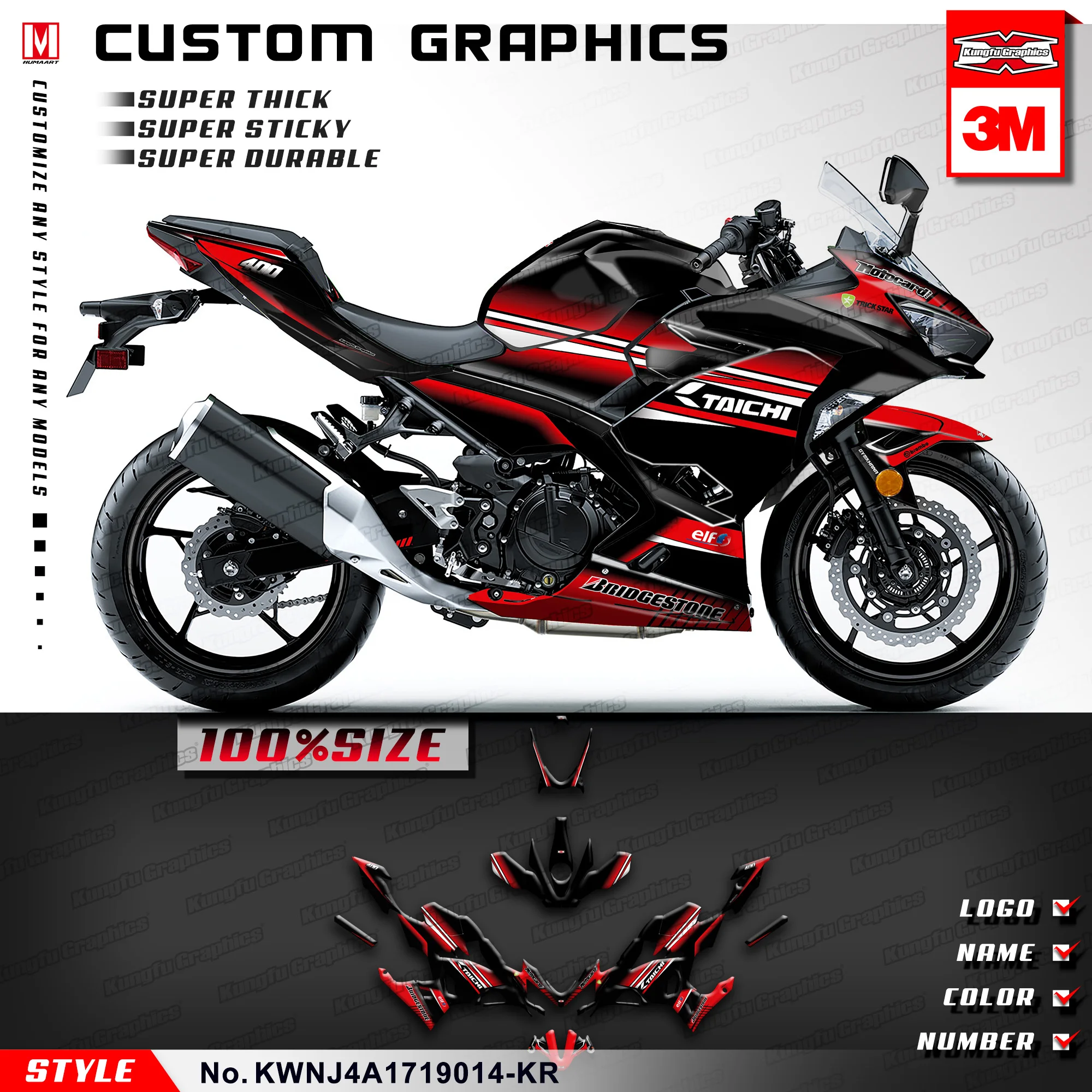 Полный набор наклеек KUNGFU GRAPHICS, самоклеящиеся наклейки для Kawasaki Ninja 400 ABS 2017 2018 2019 2020 2021 2022 2023, красный и черный
Полный набор наклеек KUNGFU GRAPHICS, самоклеящиеся наклейки для Kawasaki Ninja 400 ABS 2017 2018 2019 2020 2021 2022 2023, красный и черный