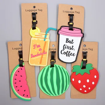 Cute Watermelon Fruits Travel Accessories Luggage Tag Silica Gel Suitcase ID Addres Holder Baggage Boarding Tag Portable Label
Cute Watermelon Fruits Travel Accessories Luggage Tag Silica Gel Suitcase ID Addres Holder Baggage Boarding Tag Portable Label
