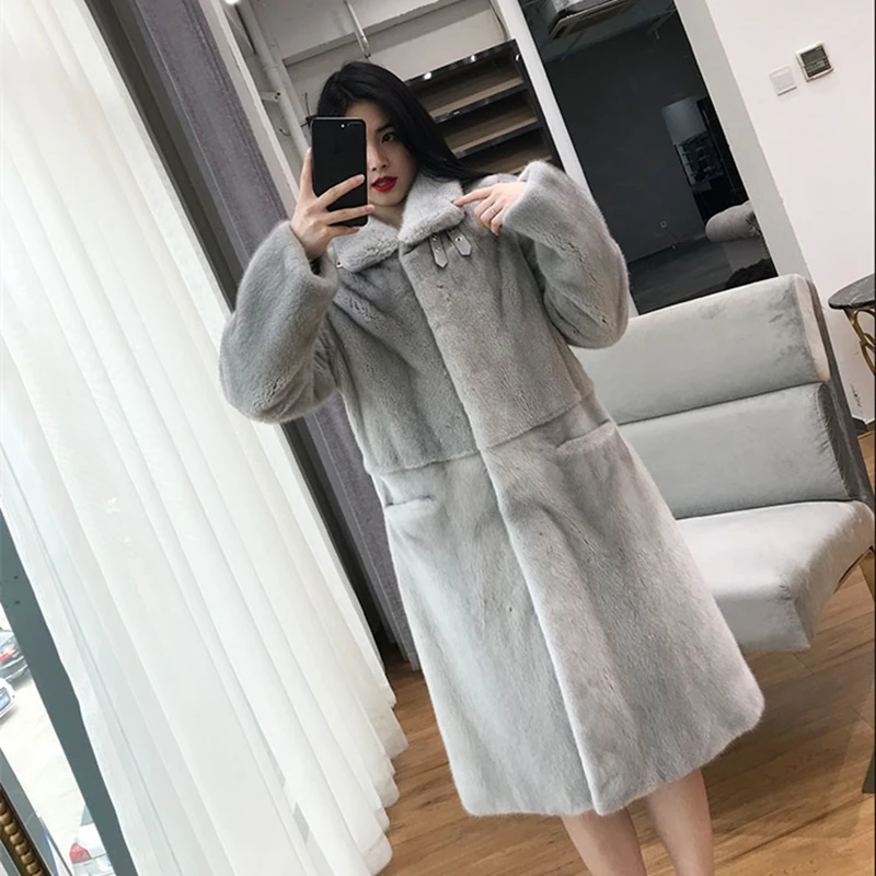 Женское длинное пальто из Копенгагенской норки, Зимняя Толстая теплая шуба из 2023 натурального меха норки с воротником, 100%
Женское длинное пальто из Копенгагенской норки, Зимняя Толстая теплая шуба из 2023 натурального меха норки с воротником, 100%