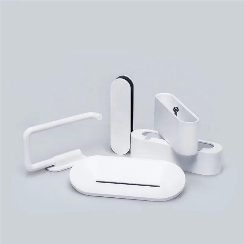 Xiaomi HL Bathroom Storage Box 5 Sets Soap Box Toothbrush Box Mobile Phone Holder Storage Box Paper Towel Holder Sets
Xiaomi HL Bathroom Storage Box 5 Sets Soap Box Toothbrush Box Mobile Phone Holder Storage Box Paper Towel Holder Sets