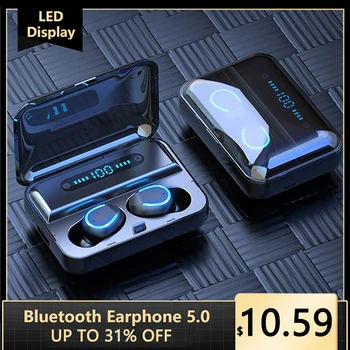 TWS Wireless Earphone F9-5 XIAOMIHUAWEIIPHNE Universal Bluetooth 5.0 Headset Sports Waterproof Stereo With Microphone Can Talk
TWS Wireless Earphone F9-5 XIAOMIHUAWEIIPHNE Universal Bluetooth 5.0 Headset Sports Waterproof Stereo With Microphone Can Talk