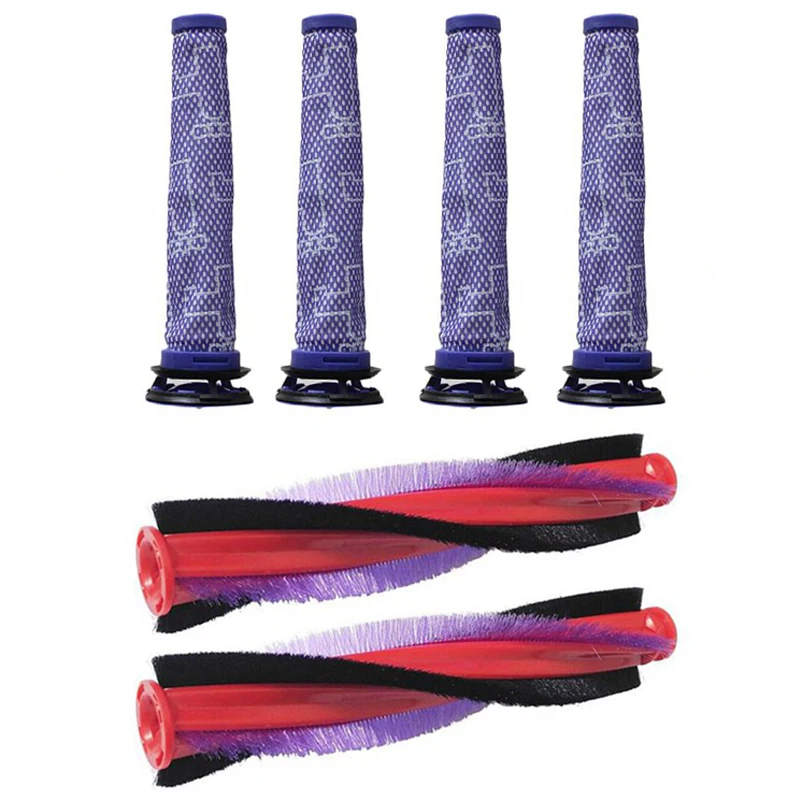 Запчасти для Dyson V6 DC58 DC59 SV03 Сменный фильтр с щетиной и основным роликом аксессуары
