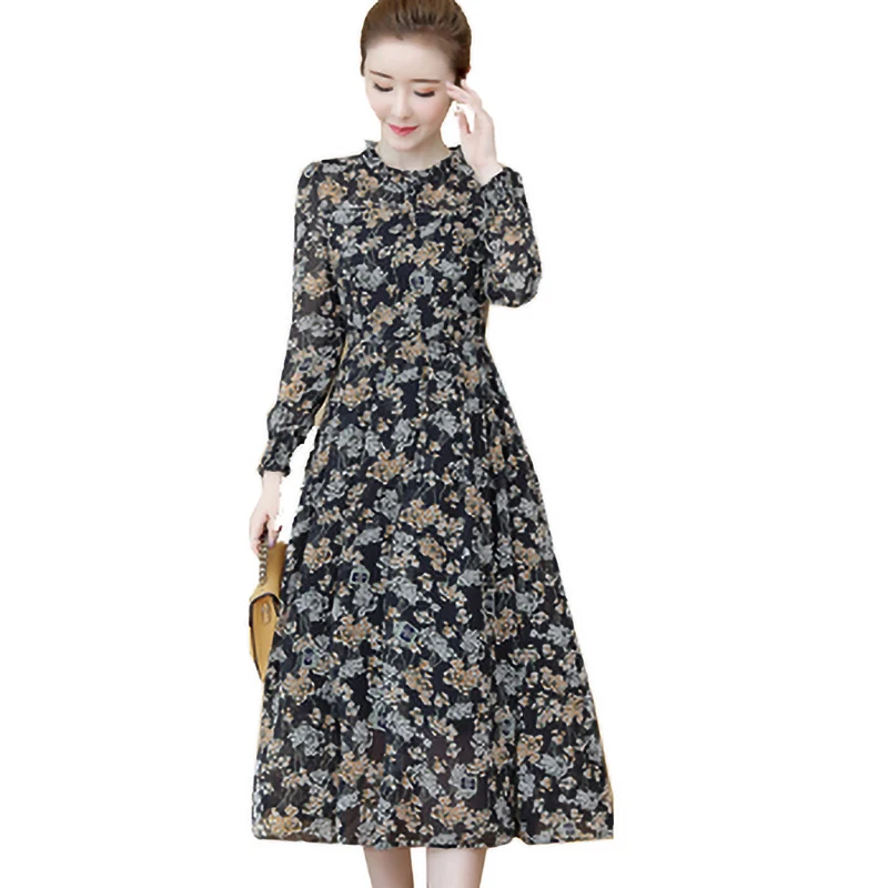 New Arrival Autumn 2019 Japanese Style Women Fashion Vintage Letter Floral Printing Elegant Chiffon Empire Comfortable Dress
New Arrival Autumn 2019 Japanese Style Women Fashion Vintage Letter Floral Printing Elegant Chiffon Empire Comfortable Dress