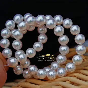 100%natural Japan Akoya circle light seawater pearl necklace 8-8.5MM certificate 18INCH
100%natural Japan Akoya circle light seawater pearl necklace 8-8.5MM certificate 18INCH