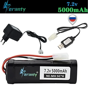 Tamiya Connectors (KEP-2P) 7.2V 5000mAh SC Ni-MH battery for RC Cars RC Toys Tanks Boats 7.2v Rechargeable Battery and Charger
Tamiya Connectors (KEP-2P) 7.2V 5000mAh SC Ni-MH battery for RC Cars RC Toys Tanks Boats 7.2v Rechargeable Battery and Charger