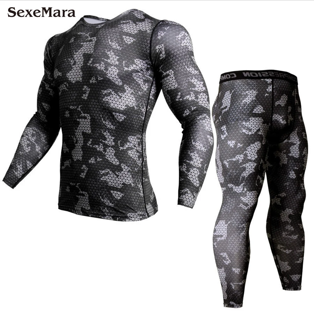 Men's MMA Camouflage Boxing Sport Suit Compression Rashguard Fitness Long Sleeve Base Layer Skin Tight Men's Sportswear
Men's MMA Camouflage Boxing Sport Suit Compression Rashguard Fitness Long Sleeve Base Layer Skin Tight Men's Sportswear