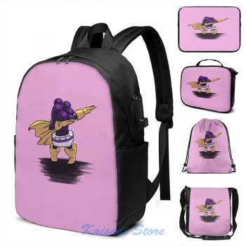 Funny Graphic print Grape Juice USB Charge Backpack men School bags Women bag Travel laptop bag
Funny Graphic print Grape Juice USB Charge Backpack men School bags Women bag Travel laptop bag