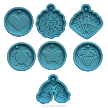 7 Shapes Handmade Round Discs Keychain Silicone Molds Diamond Flower Tortoise Pendant Epoxy Resin Making Tools N05 20 Dropship
7 Shapes Handmade Round Discs Keychain Silicone Molds Diamond Flower Tortoise Pendant Epoxy Resin Making Tools N05 20 Dropship