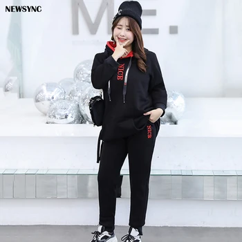 NEWSYNC Women Sets New Hoodies and Pants 2020 Spring Summer Female Suits With Hood Long Sleeve Casual Plus Size 4XL 5XL Sets
NEWSYNC Women Sets New Hoodies and Pants 2020 Spring Summer Female Suits With Hood Long Sleeve Casual Plus Size 4XL 5XL Sets